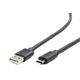 GEMBIRD USB 2.0 Type C veza Crno 3m CCP-USB2-AMCM-10