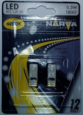 Narva LED žarulja 12 V W5W 6000K