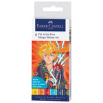 Flomaster Pitt artist 6boja Manga Shonen Faber-Castell 167157 blister