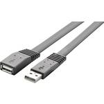 Renkforce USB kabel USB 2.0 USB-A utikač, USB-A utičnica 1.00 m crna visokofleksibilan