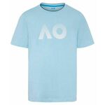Majica za dječake Australian Open Kids T-Shirt AO Textured Logo - light blue