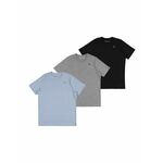 Abercrombie & Fitch Majica svijetloplava / siva melange / crna