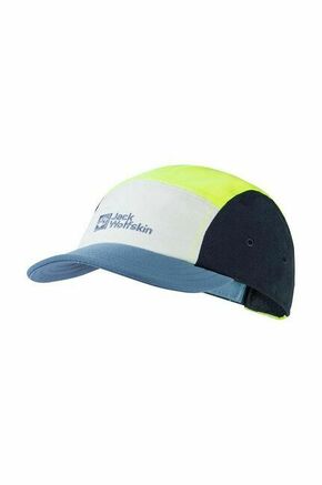 JACK WOLFSKIN Sportska kapa 'WIVID' mornarsko plava / opal / pastelno plava / neonsko žuta