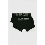 Calvin Klein Underwear - Dječje bokserice (2-pack) - crna. Bokserice iz kolekcije Calvin Klein Underwear. Model izrađen od glatke, elastične, pamučne pletenine.