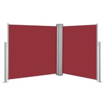 vidaXL Uvlačiva bočna tenda 100 x 600 cm crvena