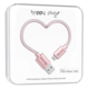 Happy Plugs, Lightning kabel 2.0m, Pink Gold