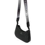 ARMANI EXCHANGE Torba preko ramena 'HOBO' crna / srebro