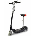 vidaXL Električni skuter sa sjedalom 120 W crni
