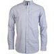 LONG-SLEEVED WASHED OXFORD COTTON SHIRT - Striped White-Oxford Blue,3XL