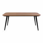Blagovaonski stol od jasenovog drveta s crnim nogama Ragaba Contrast, 180 x 90 cm