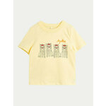 Mini Rodini T-shirt Agatha 2472014323 Žuta Regular Fit