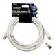 GBC antenski kabel, + 9.5mm, m/m adapter, bijeli, 5.0m
