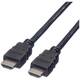 Value HDMI priključni kabel HDMI A utikač 1.00 m crna 11.99.5526 sa zaštitom HDMI kabel