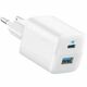 Anker charger 323 1xA 1xC 33W, white