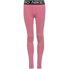 NIKE Sportske hlače prljavo roza / crna / bijela