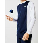 Muška majica Lacoste Men’s Sport Breathable Piqué Knit T-Shirt - navy blue/white/navy blue/whit