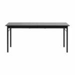 Crni blagovaonski stol 95x180 cm Savona – Unique Furniture