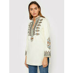 Tory Burch Tunika Embroidered 87518 Bež Relaxed Fit