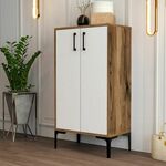 Ormar za cipele, Prag - Walnut, White