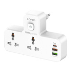 LDNIO SC2311 Power Strip 2x AC, 2USB, USB-C, 2500W with night lamp (white)