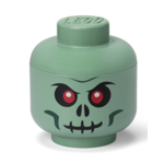 LEGO® glava za pohranu (veličina S) - zeleni kostur