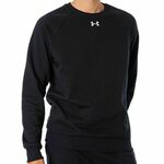 UNDER ARMOUR Sportska sweater majica crna / bijela