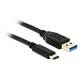 Kabel DELOCK, USB 3.1-A gen2 (M) na USB 3.1-C gen2 (M), SuperSpeed, 0.50 m