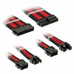 Kolink Core Standard Braided Cable Extension Kit - Jet Black/Racing Red CORESTANDARD-EK-BRD