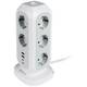 Verbatim Euro Multi-Plug Tower EUPT-01 s 11 AC utičnica, 2 USB-C i 2 USB-A priključka Verbatim 49547 razvodna utičnica bijela utičnica 1 St.