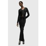 Suknja AllSaints CADELL boja: crna, maxi, pencil, W003RB