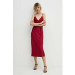 Haljina Calvin Klein boja: bordo, midi, ravna, K20K207566