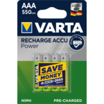 Varta Power 4 AAA 550 mAh R2U punjiva baterija 56743101404, 4 komada