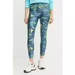 Tajice Versace Jeans Couture za žene, boja: tamno plava, s uzorkom, 78HAC114 JS438