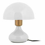 Bijela stolna lampa s metalnim sjenilom (visina 23 cm) Binc – Leitmotiv