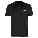 Muški teniski polo BOSS x Matteo Berrettini Pariq MB Polo - black