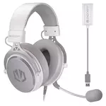 Endorfy Viro gaming slušalice, 3.5 mm/USB/bluetooth, bijela/crna, 98dB/mW, mikrofon