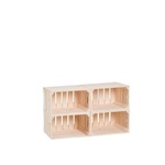 AtmoWood Drveni sanduci stalak za obuću 44 x 80 x 30 cm