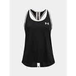 UNDER ARMOUR Sportski top 'Knockout' crna / bijela