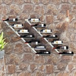 vidaXL Zidni stalak za vino za 7 boca 2 kom bijeli metalni