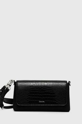 Torbica Calvin Klein Ck Must Shoulder Bag_Croco K60K612111 Crna