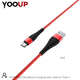 Kabel YOOUP L02 MUNIFICENT TYPE-C 1m crveni