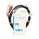 Kabel NEDIS audio stereo, 3.5mm (M) na 2xRCA (M), 1.5m