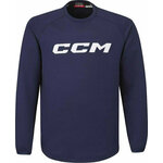 CCM Locker Room Fleece Crew YTH Navy XS YTH Duksa za hokej