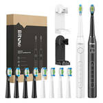 Sonic toothbrushes with tips set and 2 holders Bitvae D2+D2 (white and black)