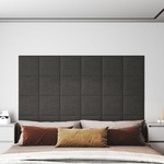 Zidne ploče od tkanine 12 kom tamnosive 30 x 30 cm 1,08 m²