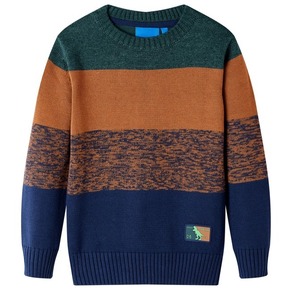 VidaXL Dječji džemper pleteni šareni 140
