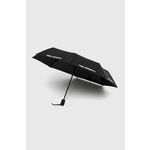 Kišobran Karl Lagerfeld boja: crna - crna. Kišobran iz kolekcije Karl Lagerfeld. Model izrađen od s uzorkom materijala.