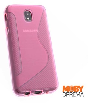 Samsung J7 2017 roza silikonska maska