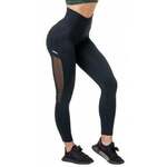 Nebbia High-Waist Mesh Black S Fitness hlače