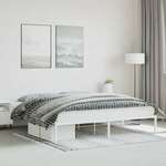Metalni okvir za krevet bijeli 200x200 cm